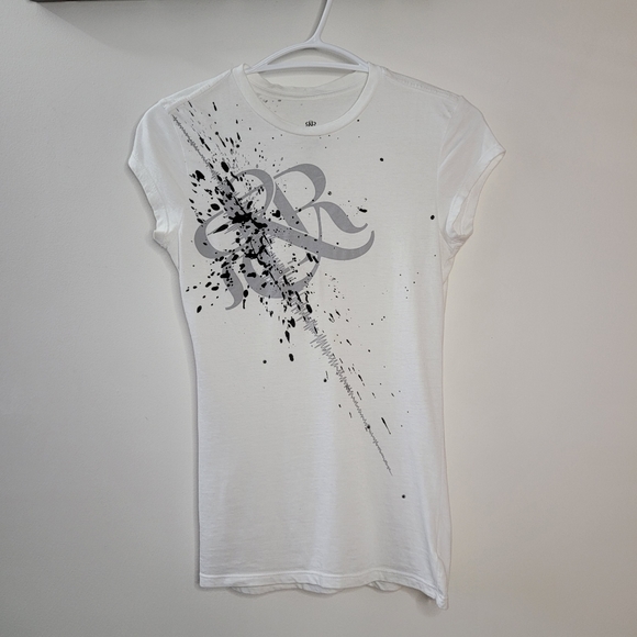 Rock & Republic,Women's White T-Shirt - Picture 2 of 9
